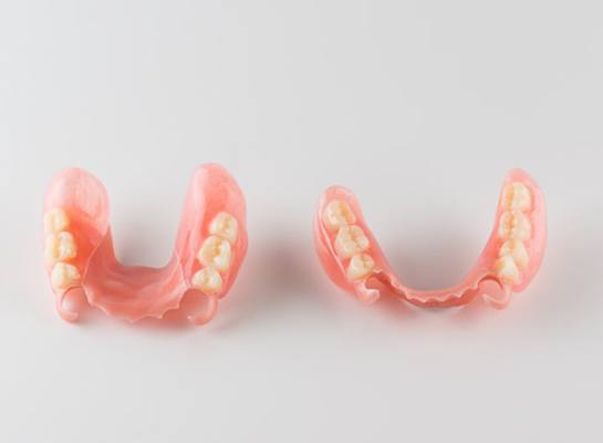 two examples of partial dentures