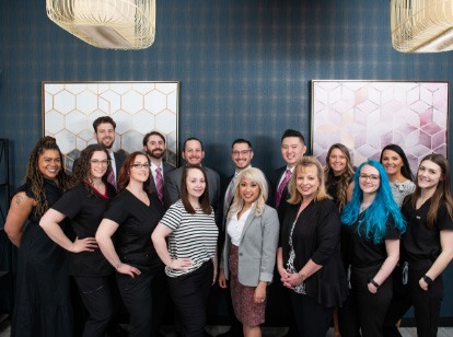 smiling dental team